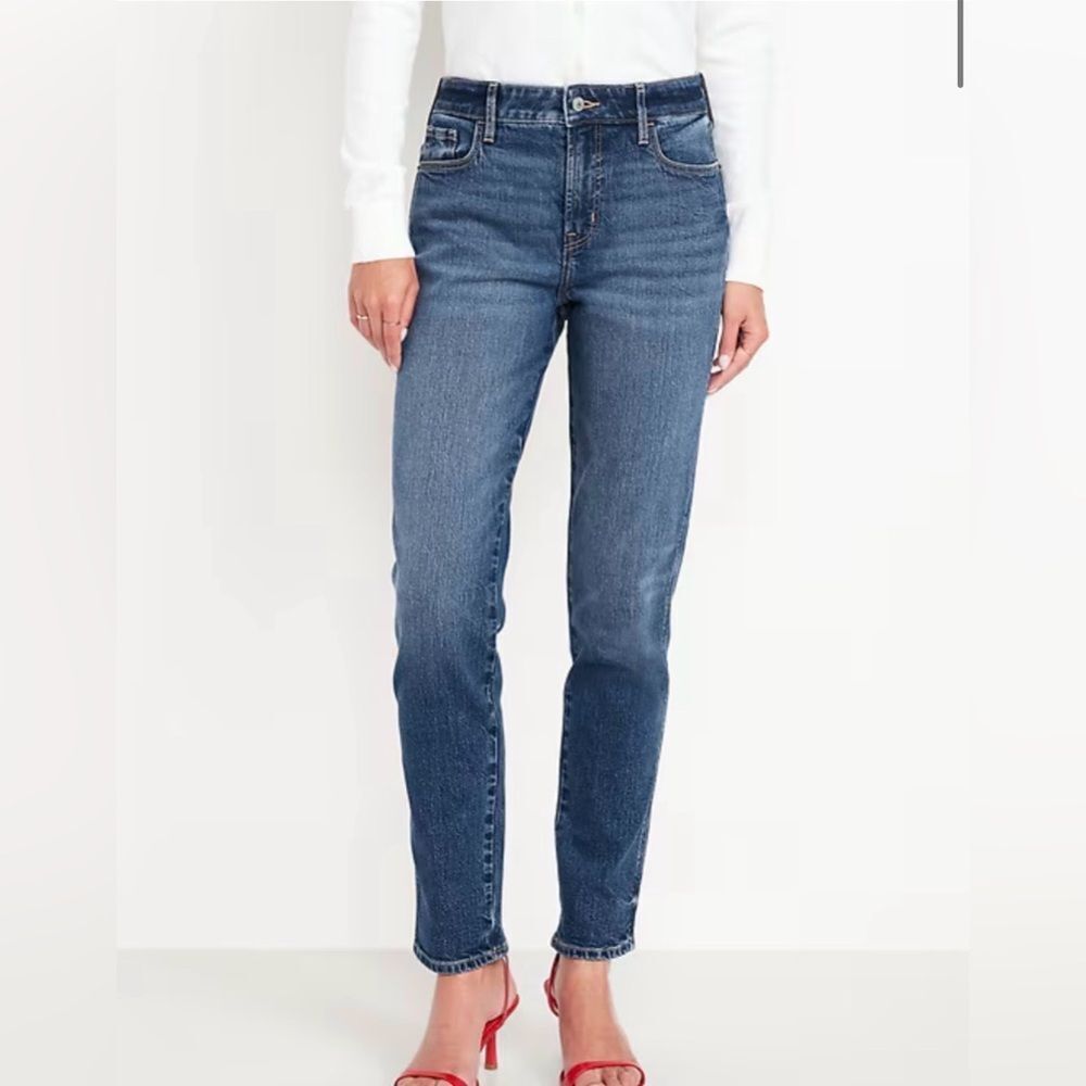 Old Navy High Rise Vintage Slim Jeans Blue Size 12 Petite NWT IN PACKAGE